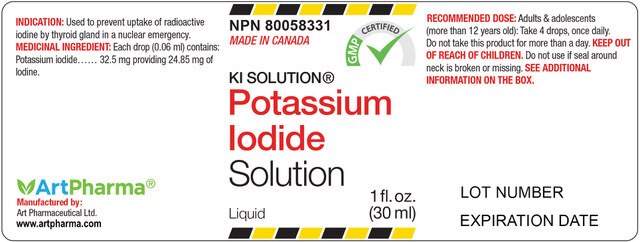 Art Pharma Potassium Iodide (SSKI) Inverted